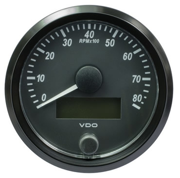 VDO SingleViu Rev Counter Gauges 8000 RPM